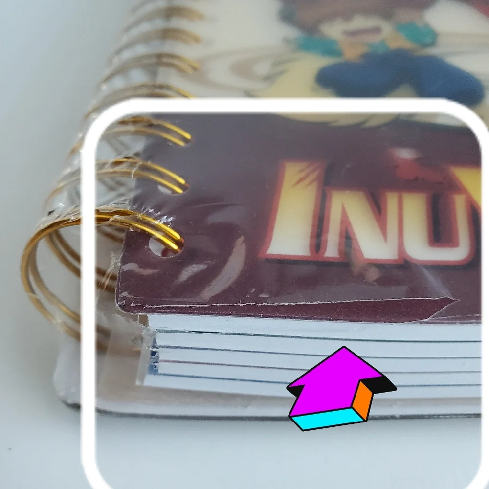 InuYasha Tab Journal 150 Sheets New Spiral Anime Multicolor Notebook *READ*